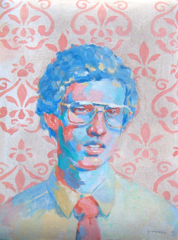portrait oil painting napolion dynamite